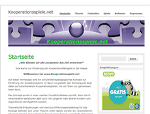 Tablet Screenshot of kooperationsspiele.net